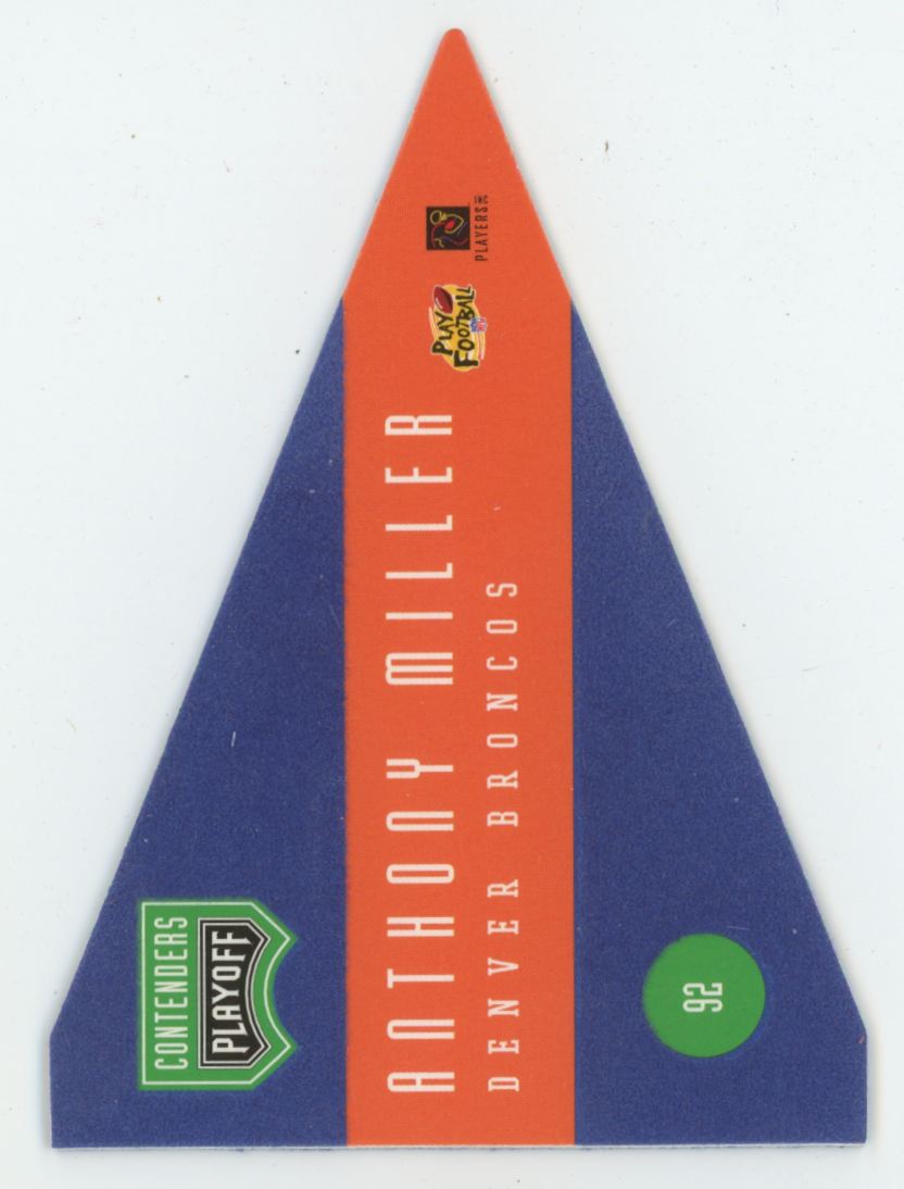 Anthony Miller 1996 Playoff Contenders Pennants #92 Denver Broncos