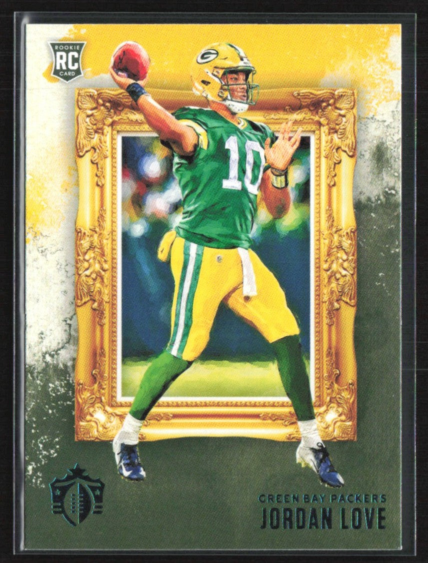 Jordan Love 2020 Panini Chronicles Gridiron Kings teal RC #GK-4