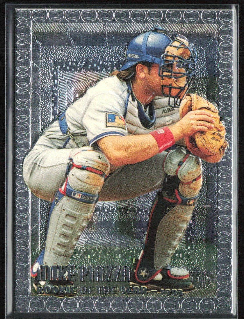 Mike Piazza 1995 Topps Embossed #110 Los Angeles Dodgers