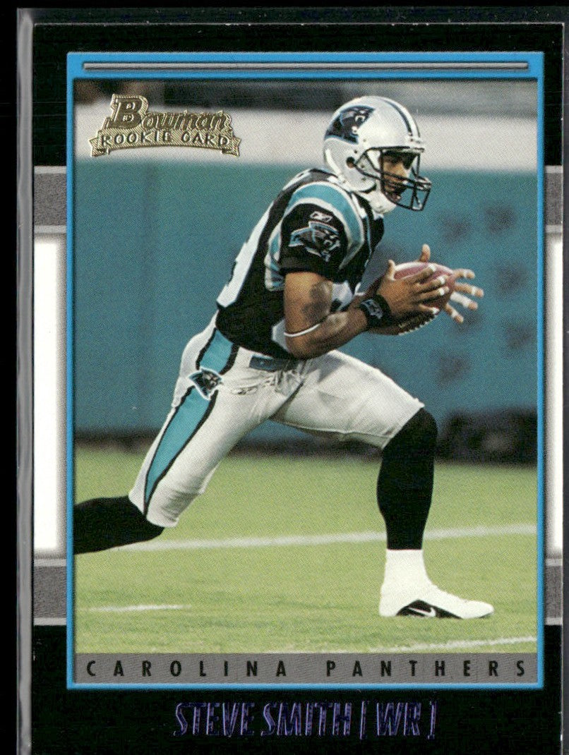 Steve Smith 2001 Bowman RC #152 Carolina Panthers
