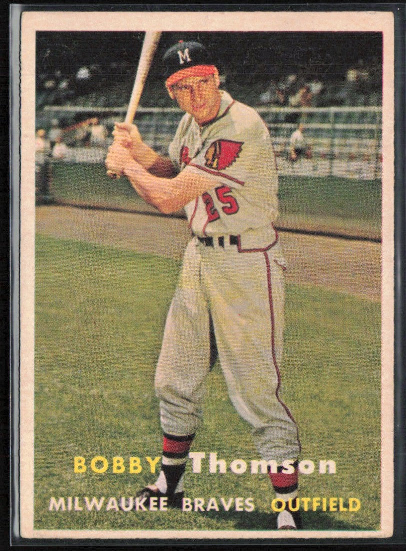 Bobby Thomson 1957 Topps #262 Milwaukee Braves