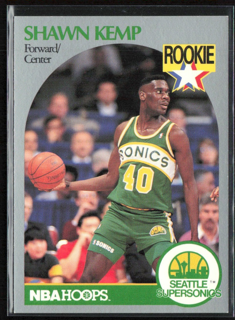 Shawn Kemp 1990 NBA Hoops RC #279 Seattle SuperSonics