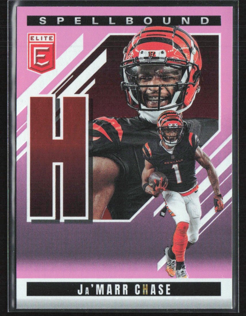 Ja'Marr Chase 2025 Donruss Elite Spellbound Pink #16 Cincinnati Bengals