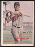 Harry Simpson 1957 Topps #225 Kansas City Athletics