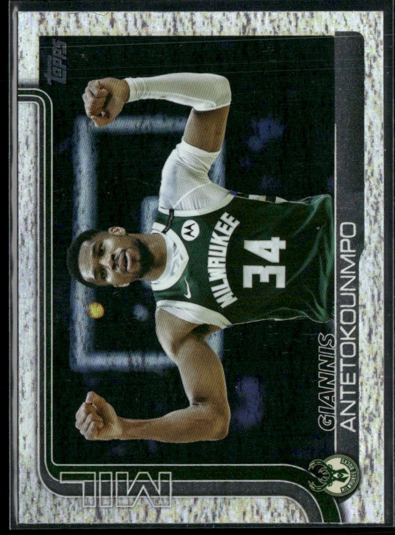 Giannis Antetokounmpo 2025 Topps Foilboard #54 Milwaukee Bucks