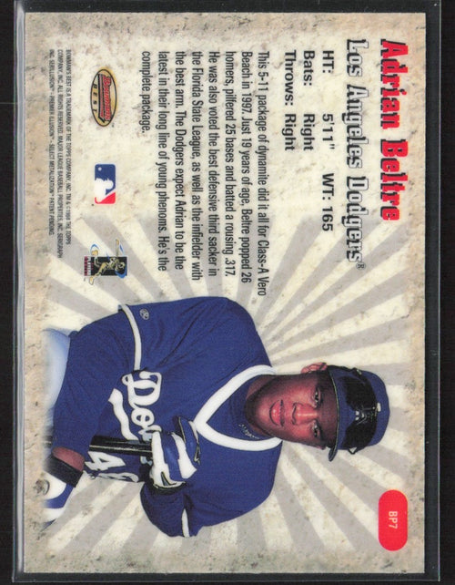 Adrian Beltre 1998 Bowman's Best Performers #BP7 Los Angeles Dodgers