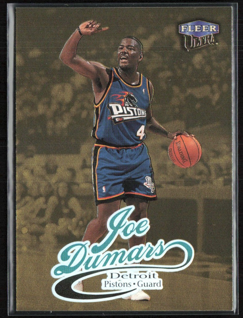 Joe Dumars 1998 Fleer Ultra Gold Medallion #25G Detroit Pistons