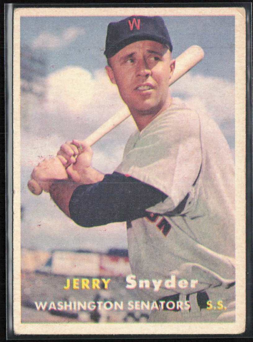 Jerry Snyder 1957 Topps #22 Washington Senators