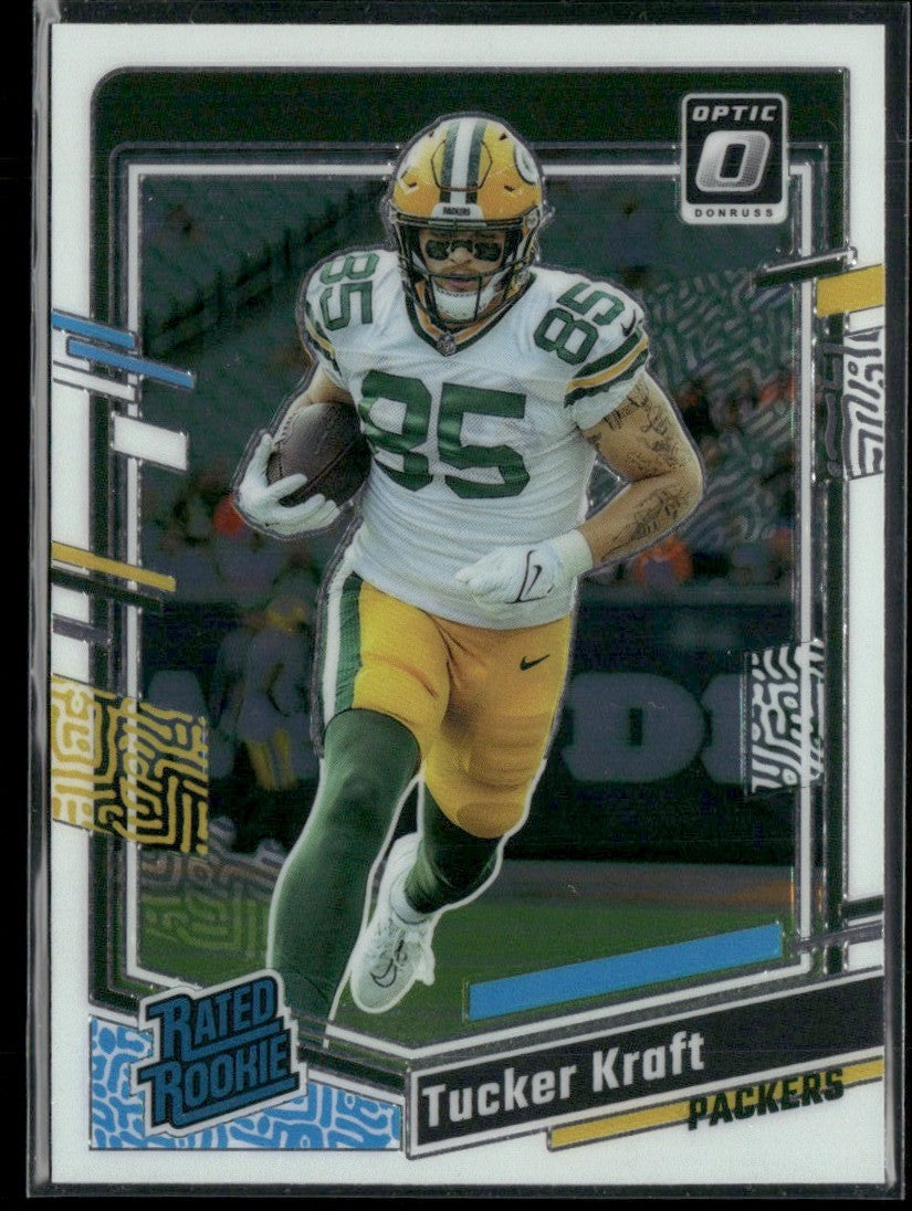 Tucker Kraft 2023 Donruss Optic Rated Rookie RC #243 Green Bay Packers