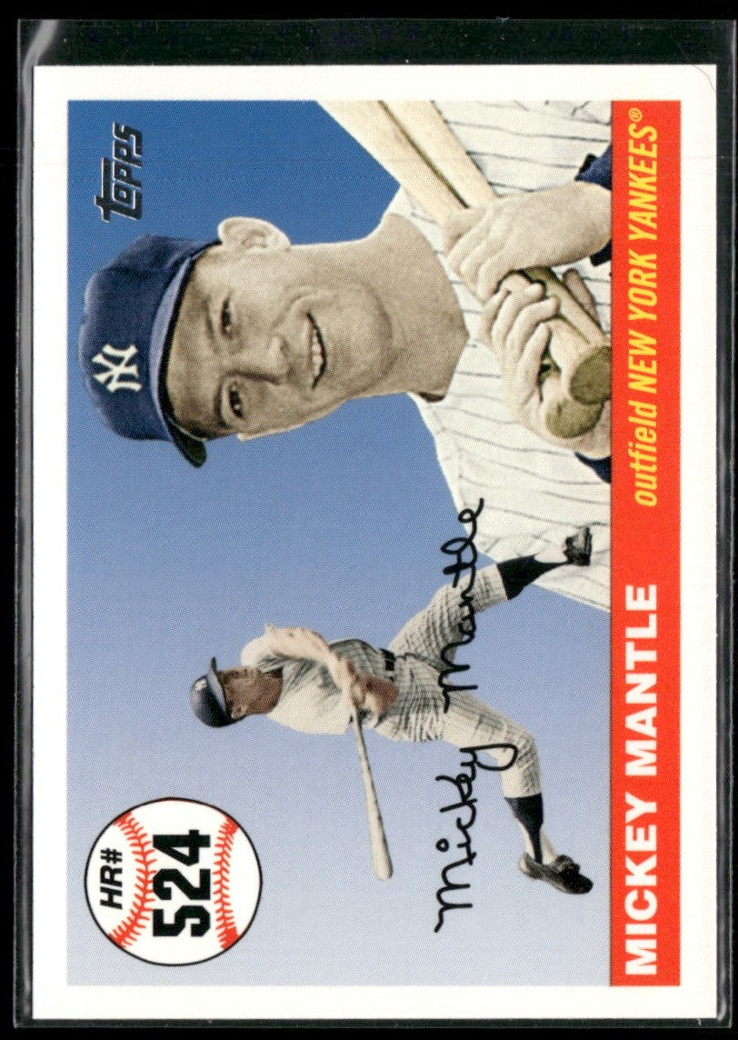 Mickey Mantle 2008 Topps Home Runs #MHR524 New York Yankees