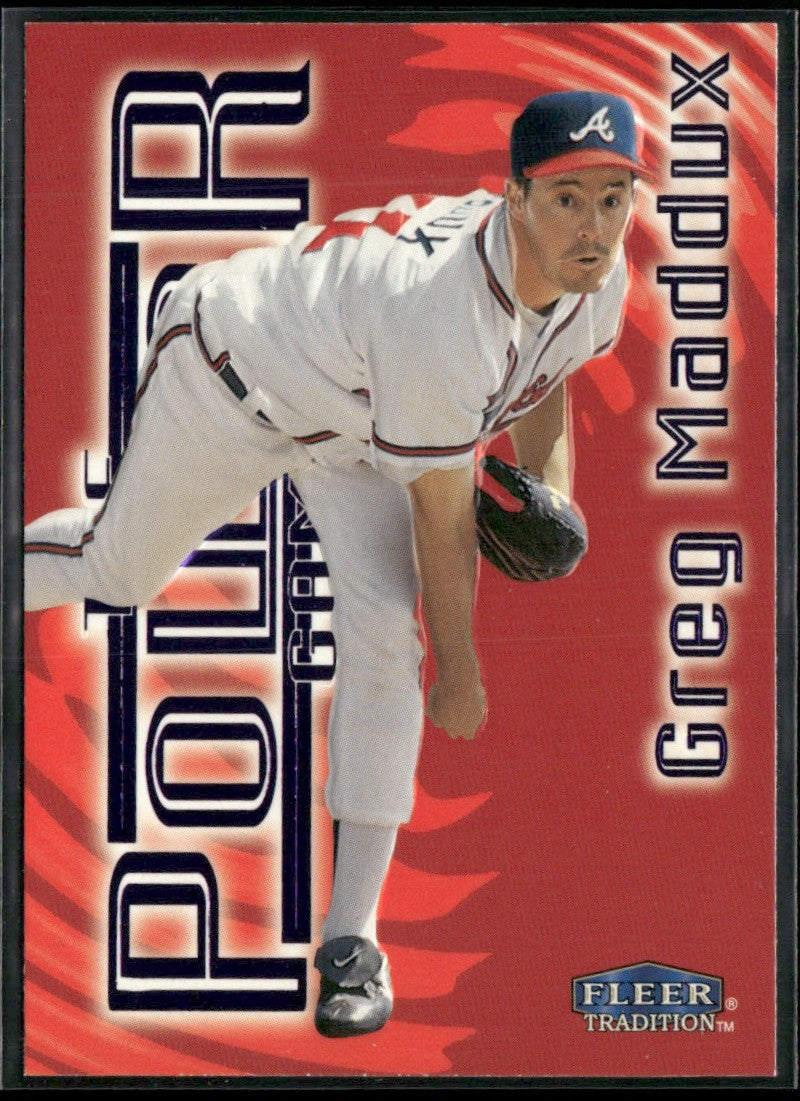 Greg Maddux 1998 Fleer Tradition The Power Game #12 Atlanta Braves
