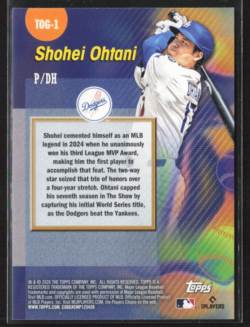 Shohei Ohtani 2026 Topps Titans of the Game #TOG-1 Los Angeles Dodgers