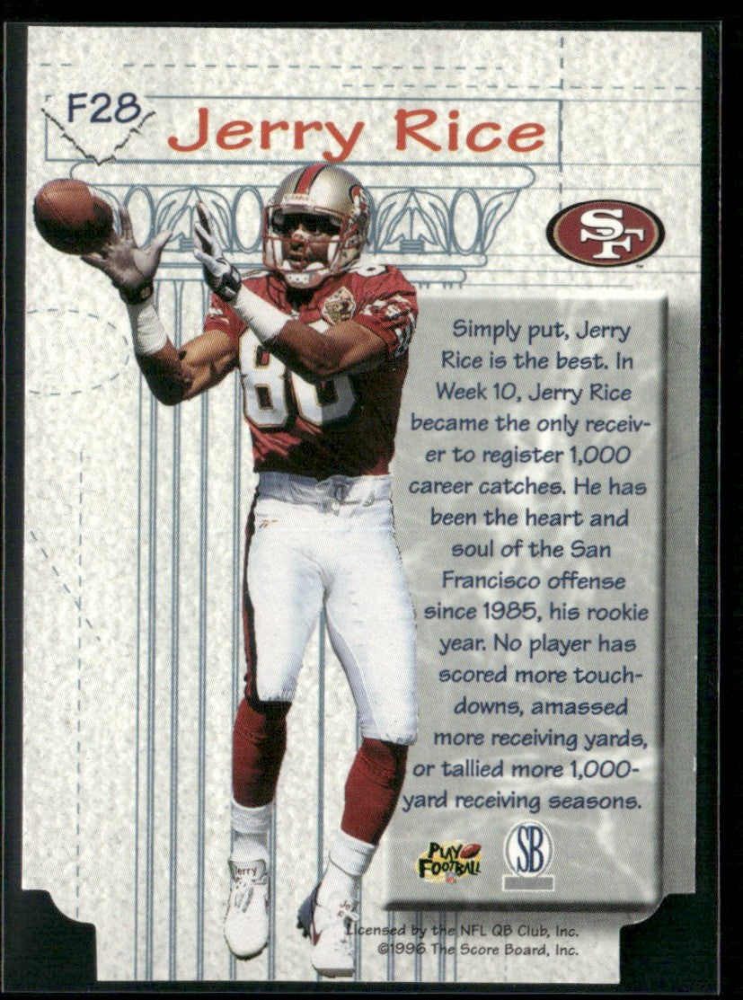 Jerry Rice 1997 Score Board NFL Experience Foundations #F28 San Francisco 49ers
