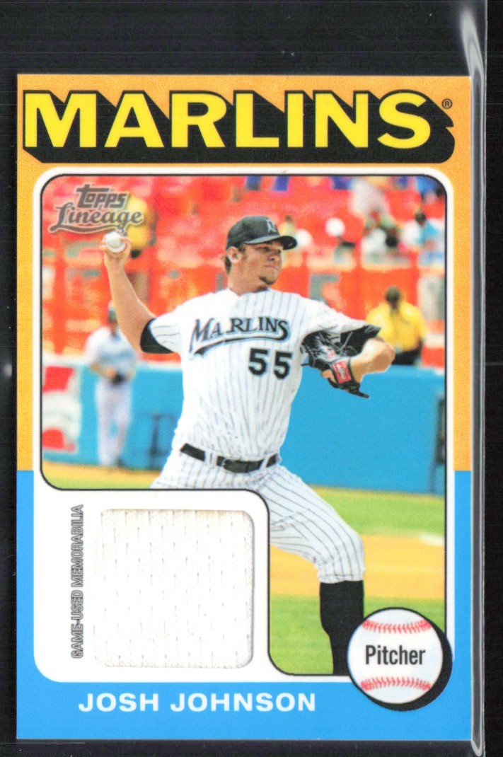 Josh Johnson 2011 Topps Lineage Mini Relic Jersey #75R-JJ Florida Marlins