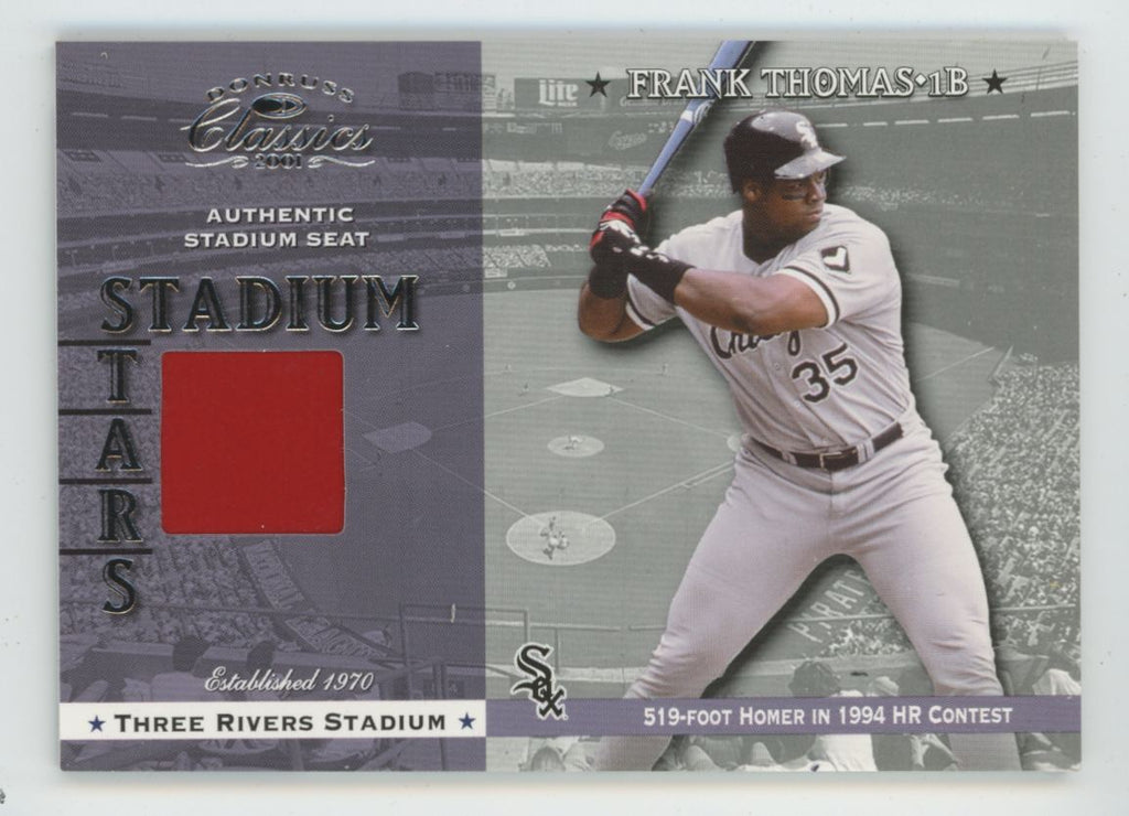 Frank Thomas 2001 Donruss Classics Stadium Stars Jersey #SS-24 Chicago White Sox