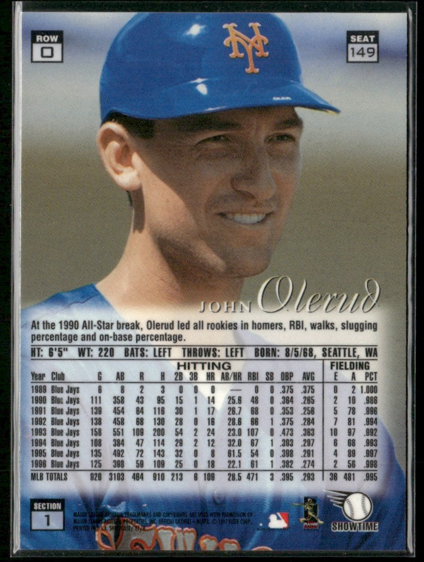 John Olerud 1997 Fleer Skybox Showcase Row 0 #149 New York Mets
