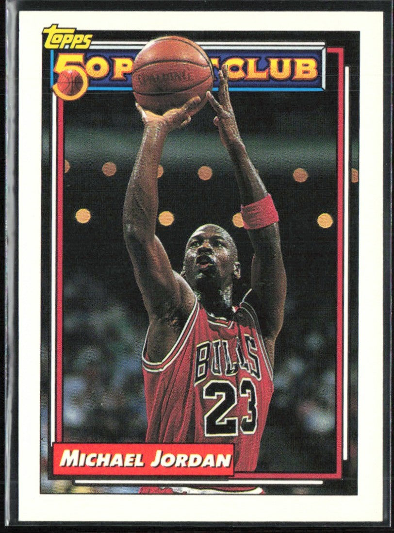 Michael Jordan 1993 Topps 50 Point Club #205 Chicago Bulls