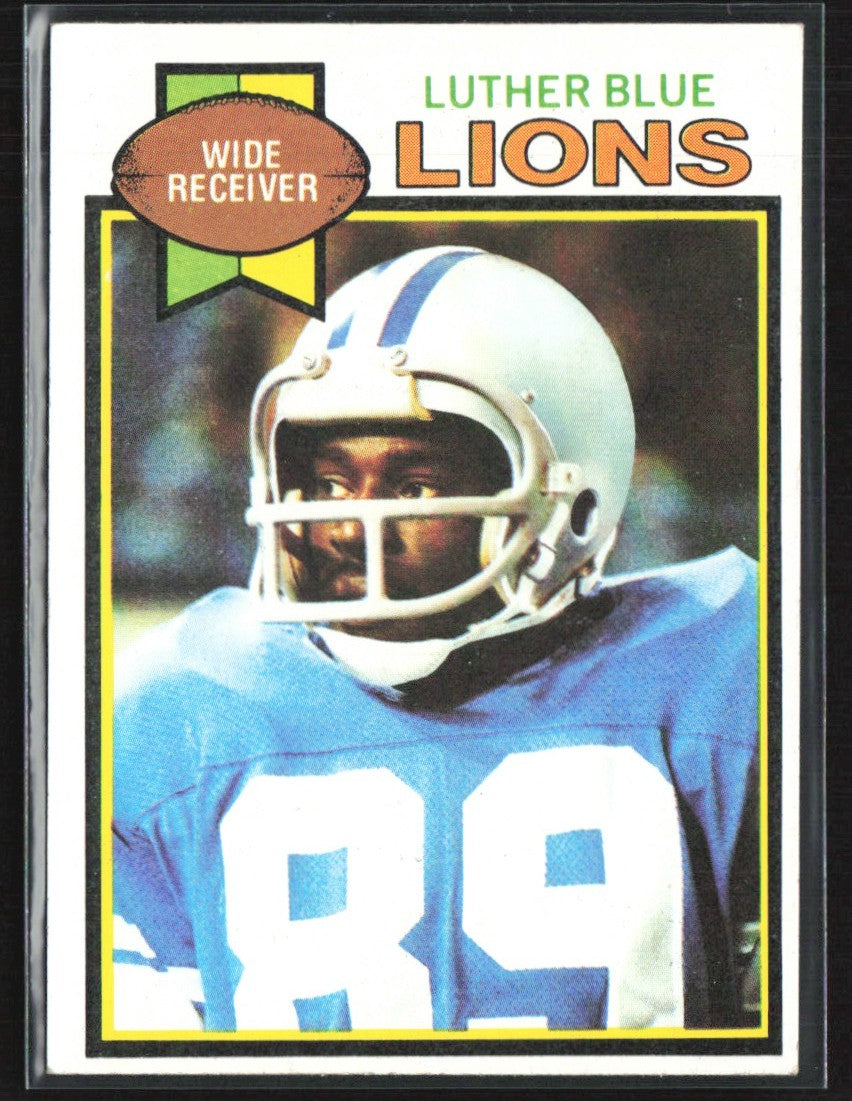 Luther Blue 1979 Topps RC #427 Detroit Lions