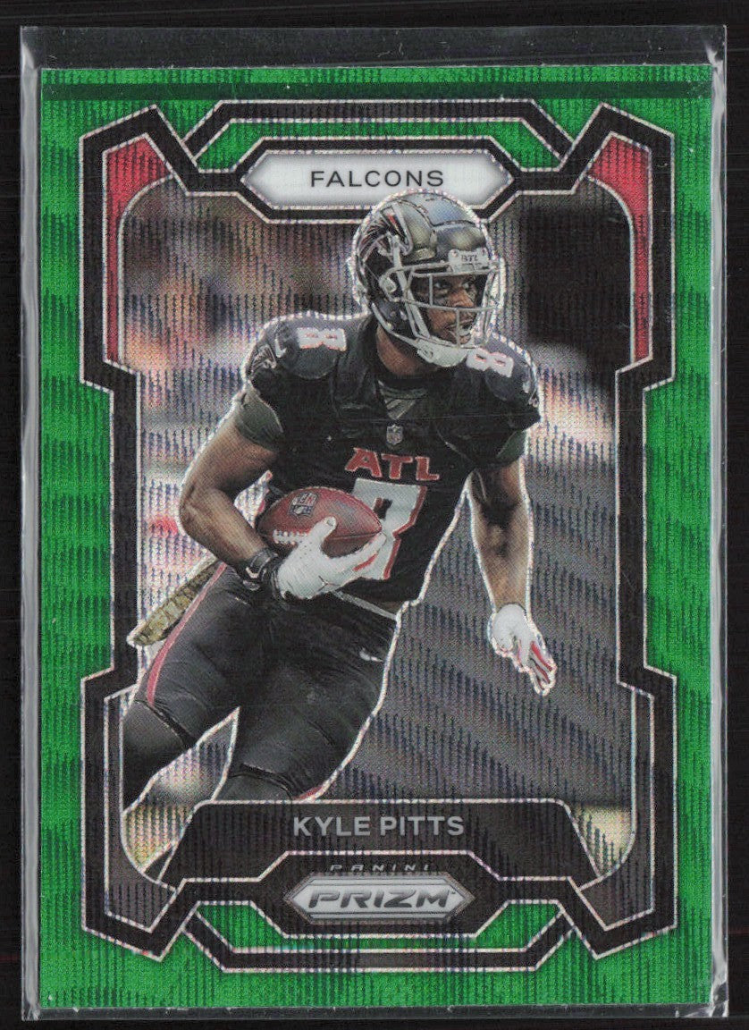 Kyle Pitts 2023 Panini Prizm Green Wave #11 Atlanta Falcons