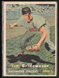 Jim Brideweser 1957 Topps #382 Baltimore Orioles