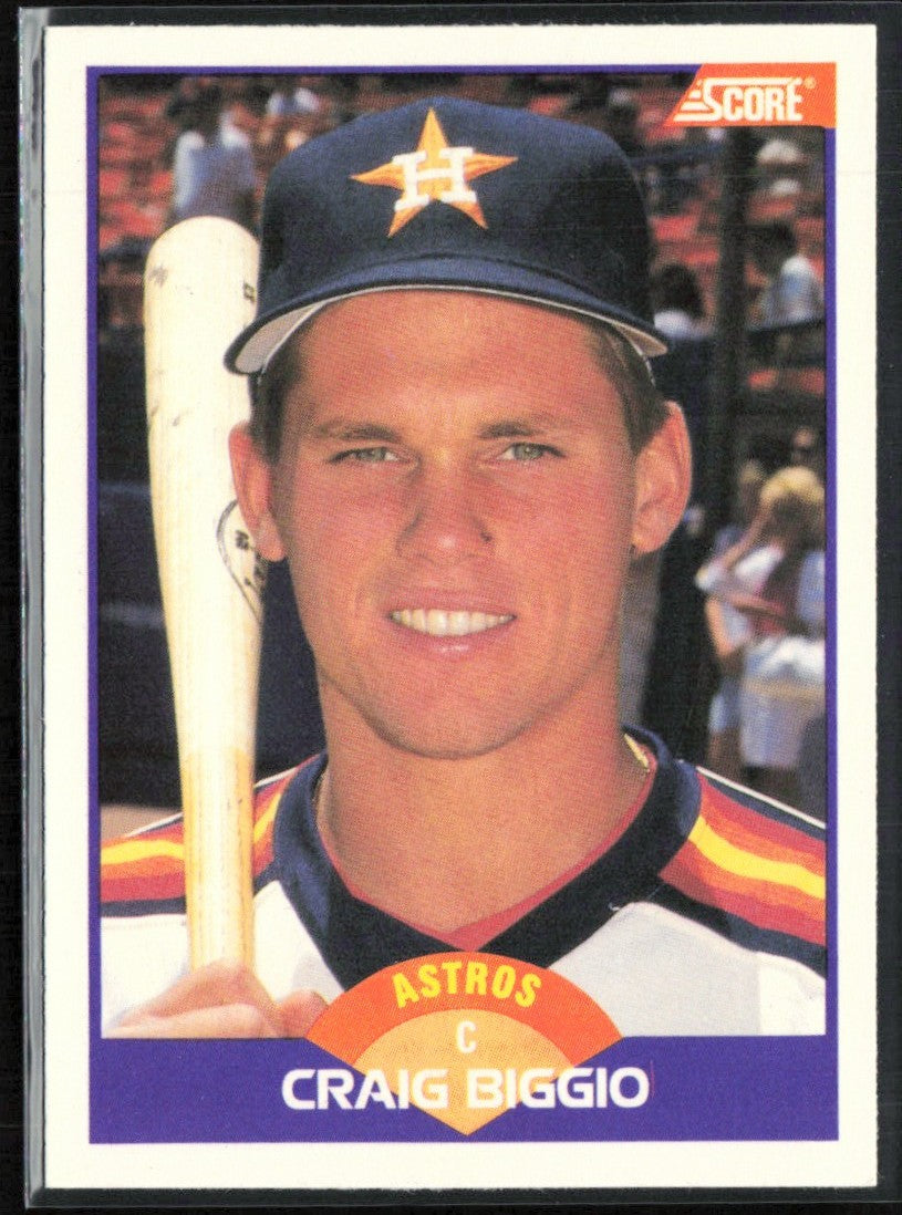 Craig Biggio 1989 Score RC #237 Houston Astros