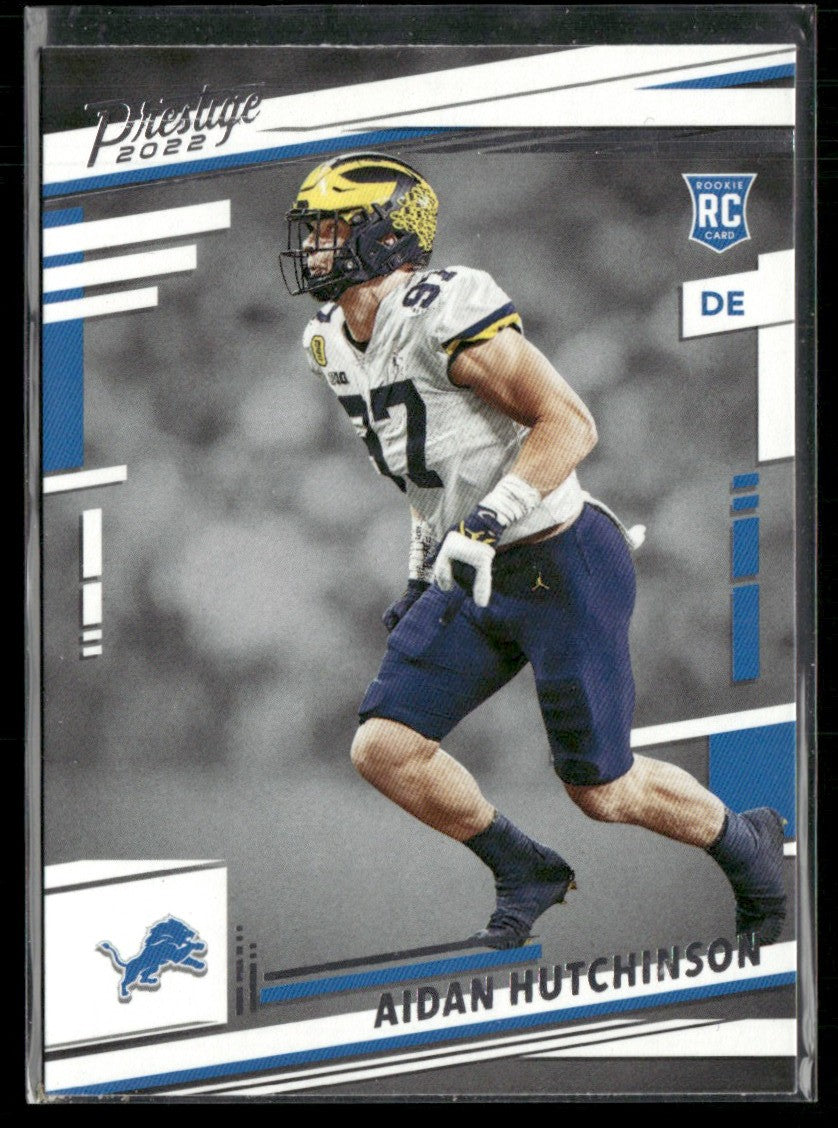 Aidan Hutchinson 2022 Panini Prestige RC #312 Detroit Lions