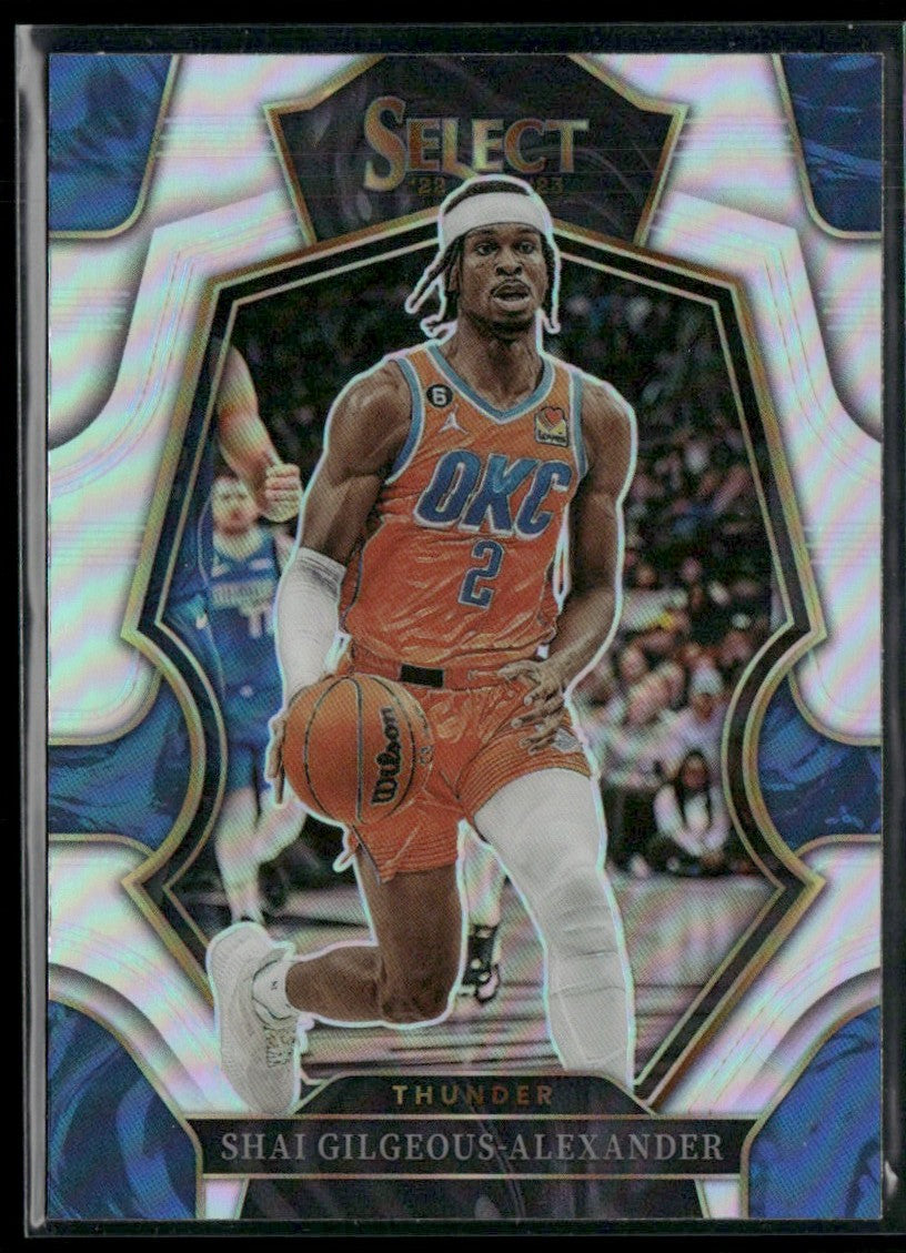 Shai Gilgeous-Alexander 2022 Panini Select Premier Silver Prizm #156