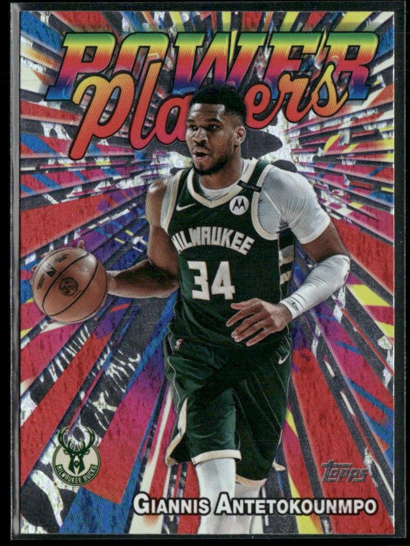 Giannis Antetokounmpo 2025 Topps Power Players #PP-1 Milwaukee Bucks