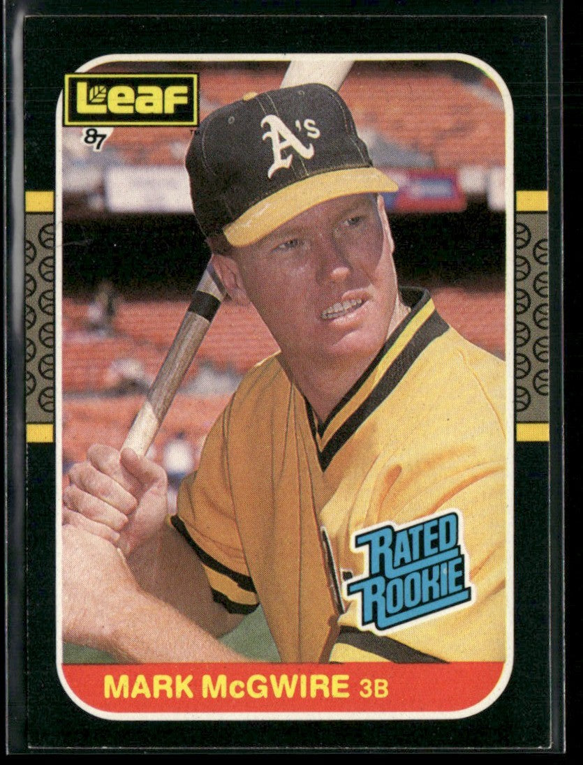 Mark McGwire 1987 Leaf RC #46 Oakland Athletics