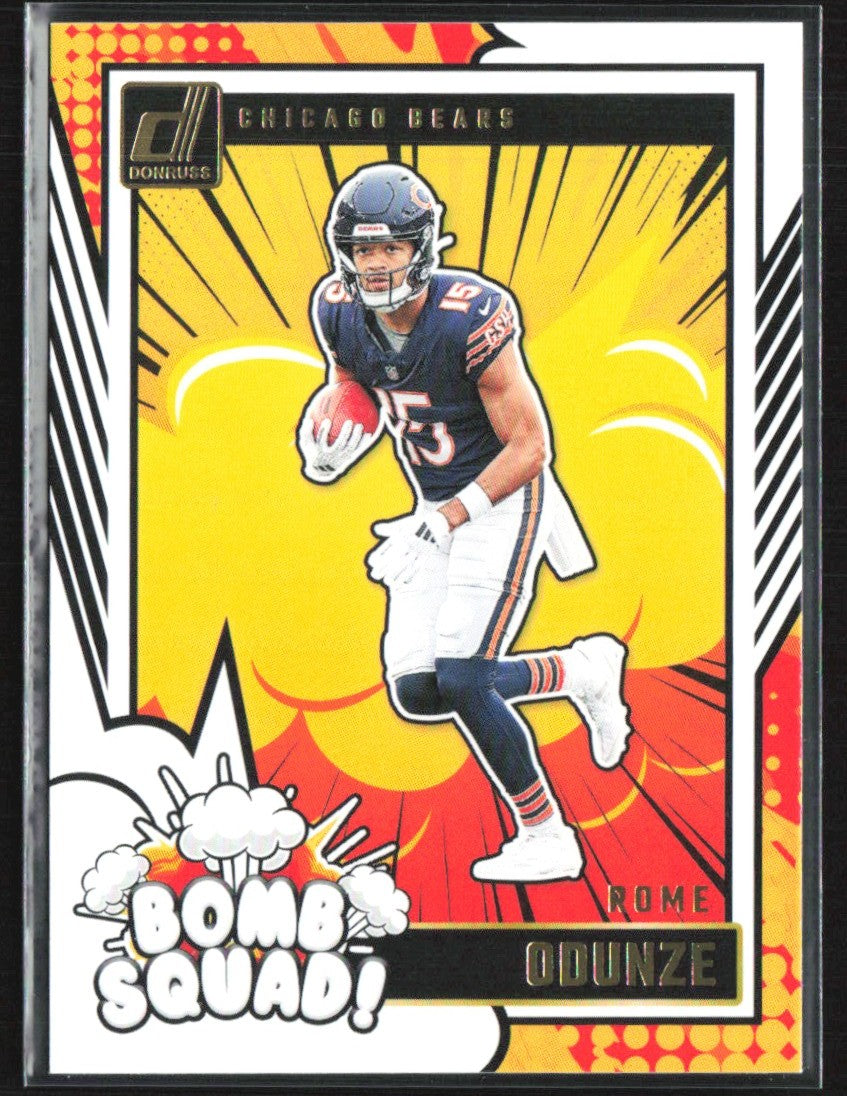 Rome Odunze 2024 Donruss Bomb Squad #3 Chicago Bears