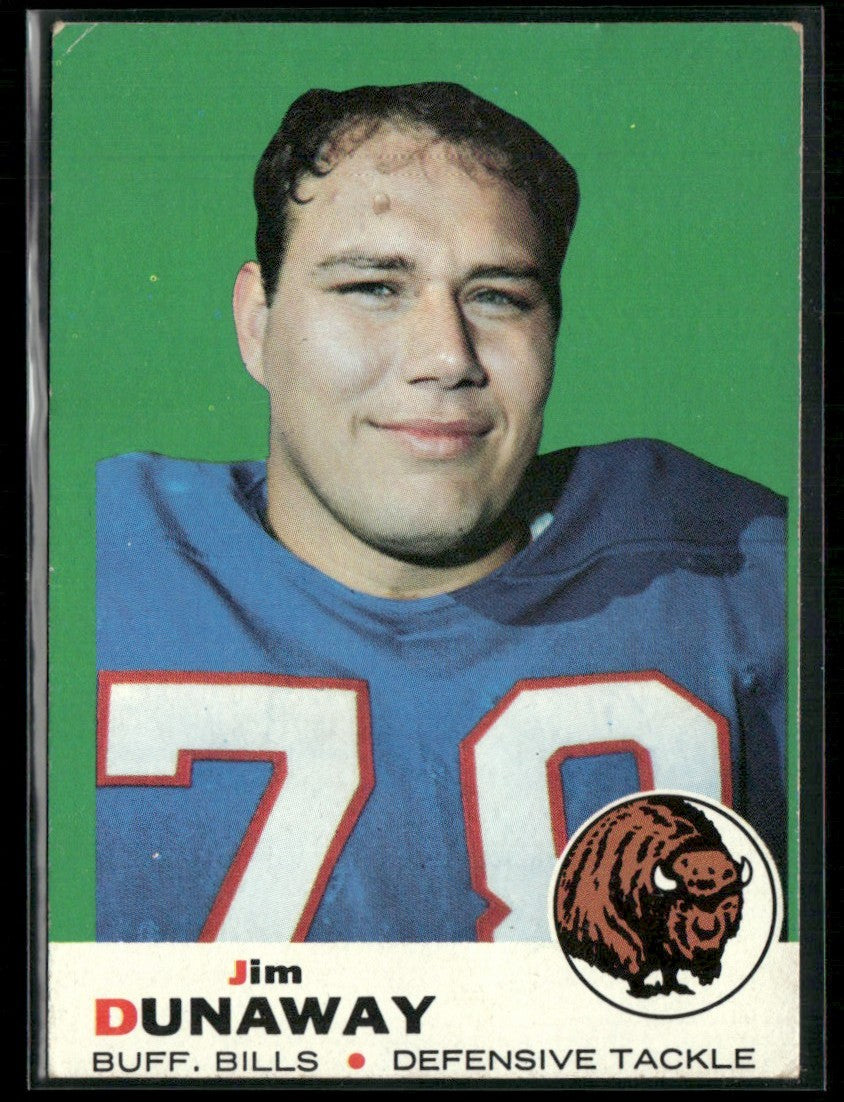 Jim Dunaway 1969 Topps #10 Buffalo Bills