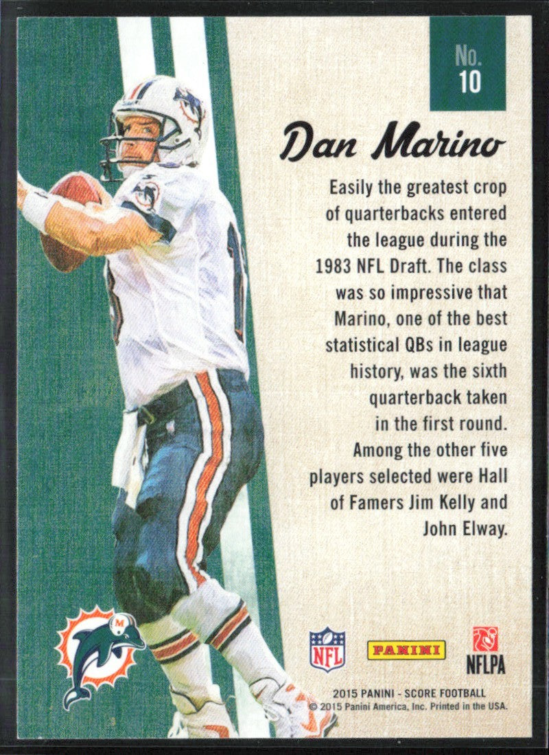 Dan Marino 2015 Score Gridiron Heritage Red #10 Miami Dolphins