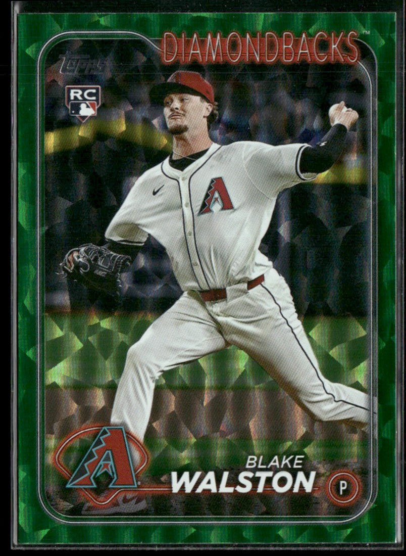 Blake Walston 2024 Topps Update Green Crackle Foilboard RC /499 #US29