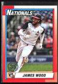 James Wood 2025 Topps 1990 Design RC #90B2-47 Washington Nationals