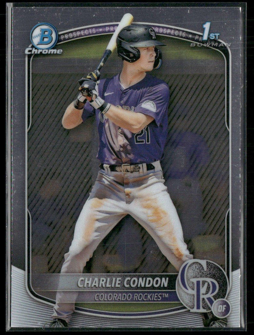 Charlie Condon 2025 Bowman Chrome 1st #BCP-75 Colorado Rockies