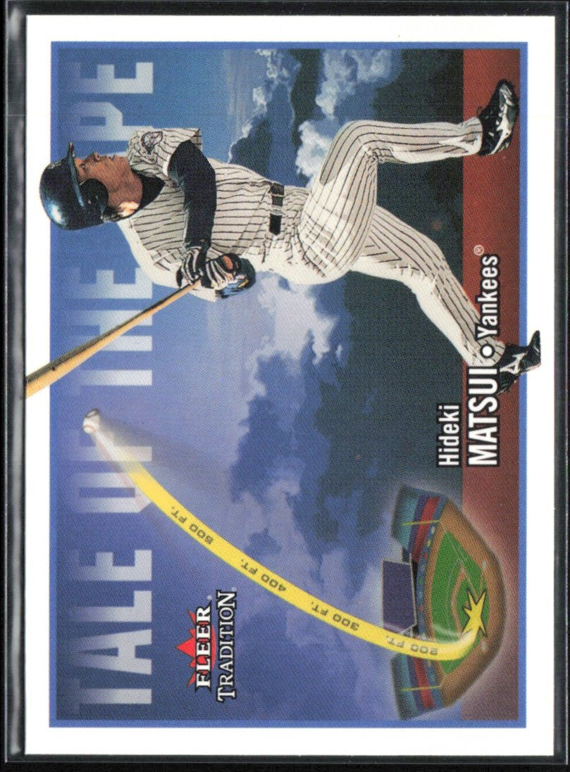 Hideki Matsui 2003 Fleer Tradition Tale of the Tape #U283 New York Yankees