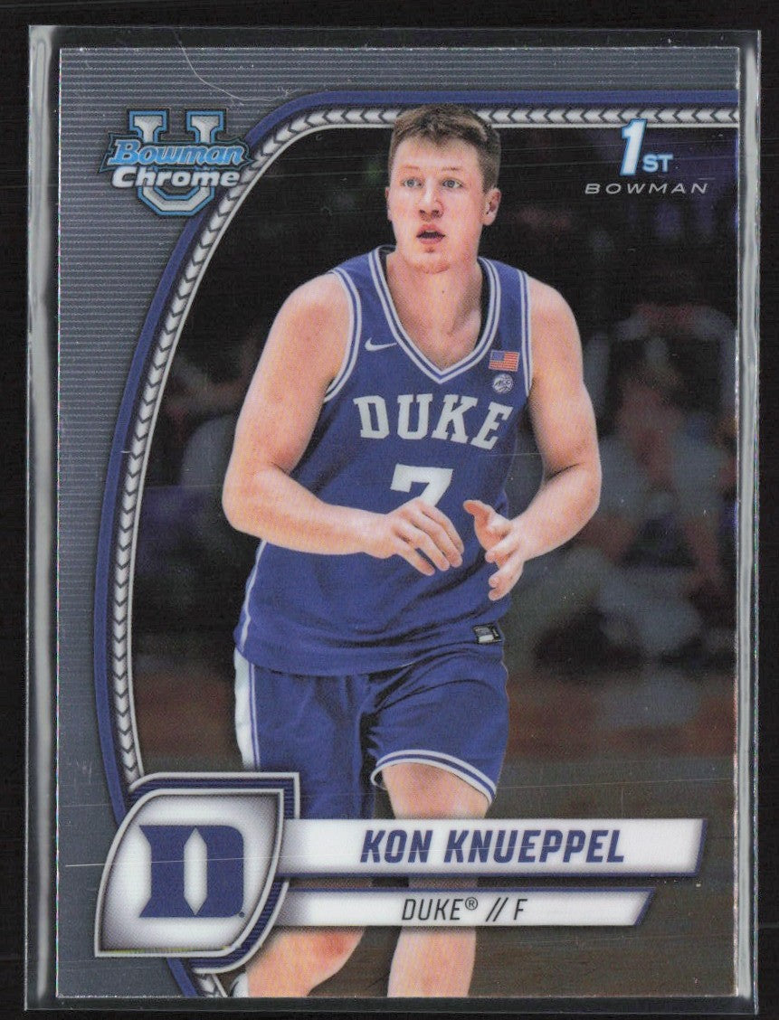 Kon Knueppel 2024 Bowman University Chrome #48 Duke Blue Devils