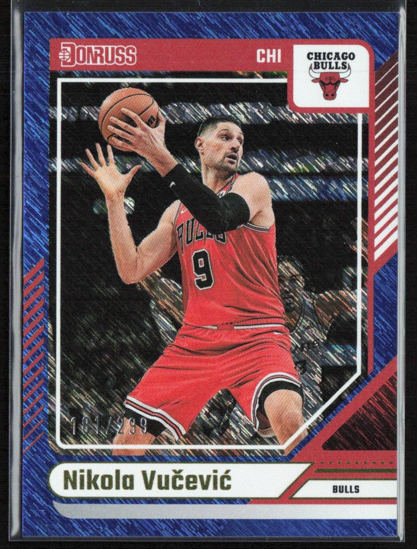 Nikola Vucevic 2024 Donruss Blue Storm /299 #146 Chicago Bulls