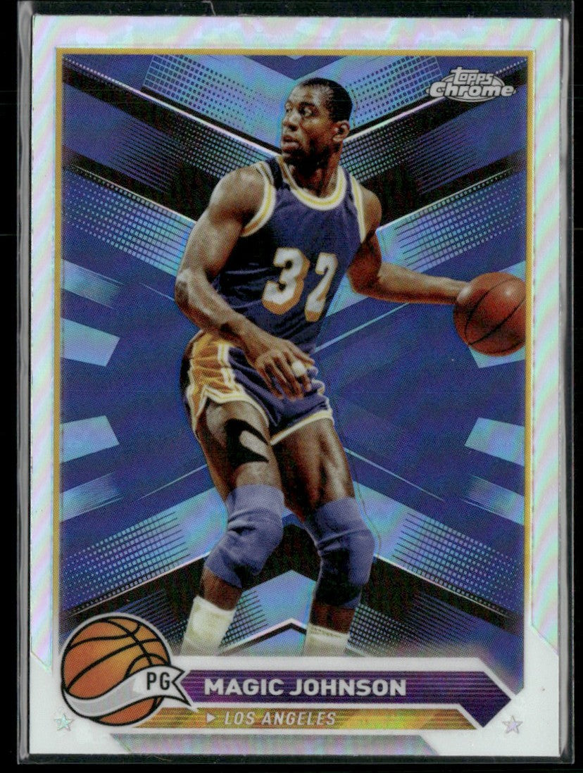 Magic Johnson 2023 Topps Chrome Refractor #97 Los Angeles Lakers