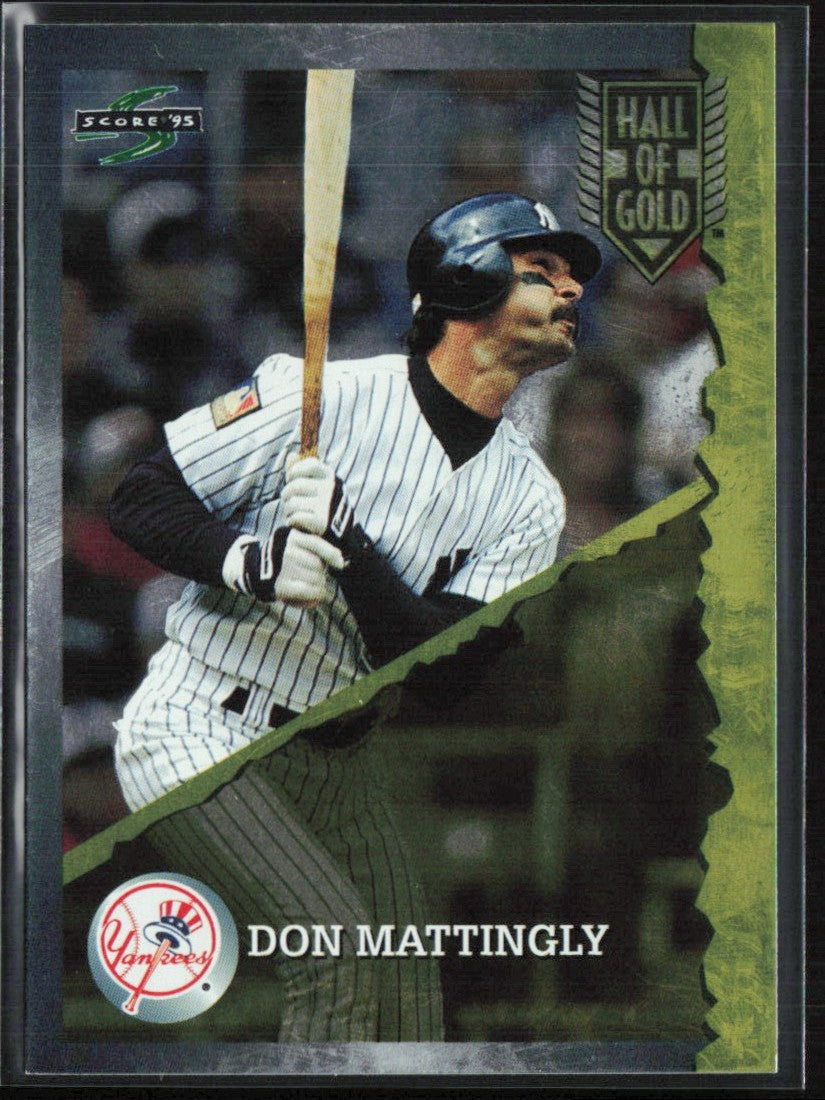 Don Mattingly 1995 Score Hall of Gold #HG22 New York Yankees