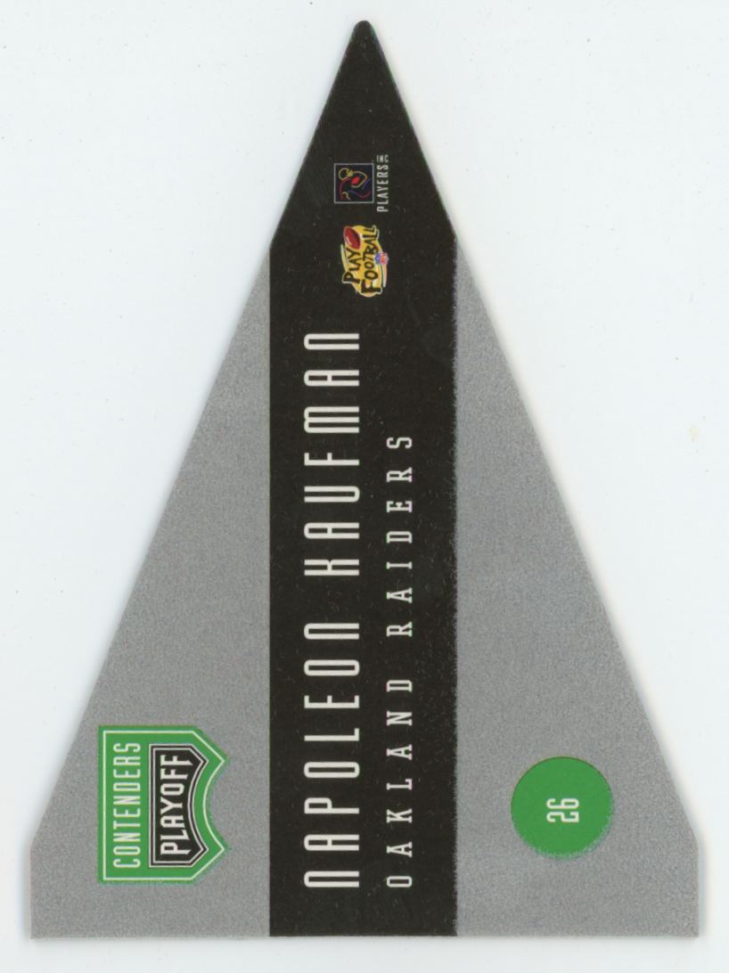 Napoleon Kaufman 1996 Playoff Contenders Pennants #26 Oakland Raiders