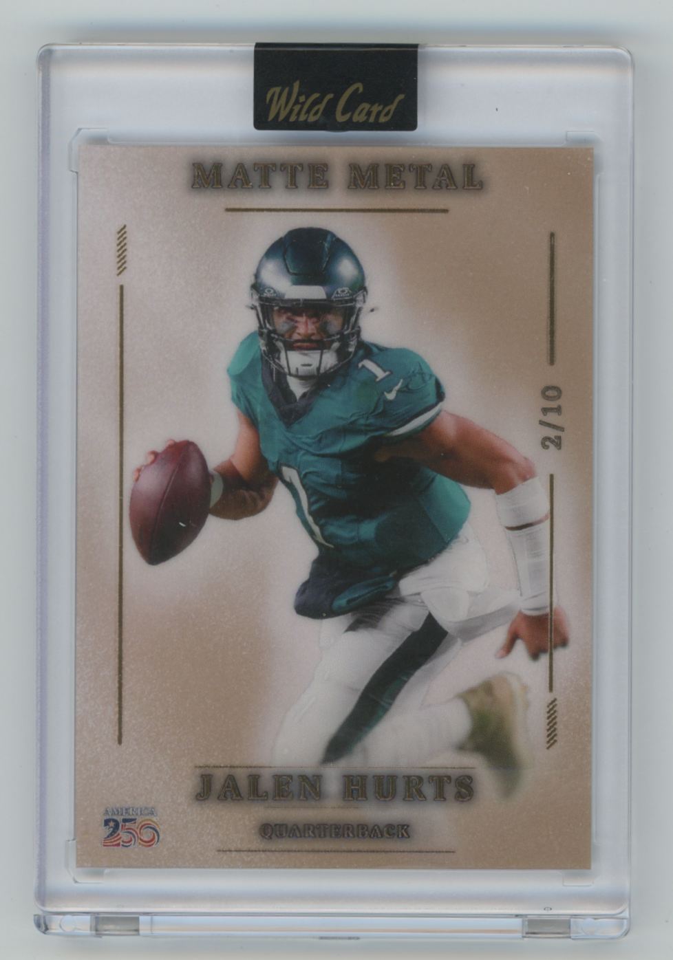 Jalen Hurts 2026 Wild Card Matte Metal /10 Philadelphia Eagles