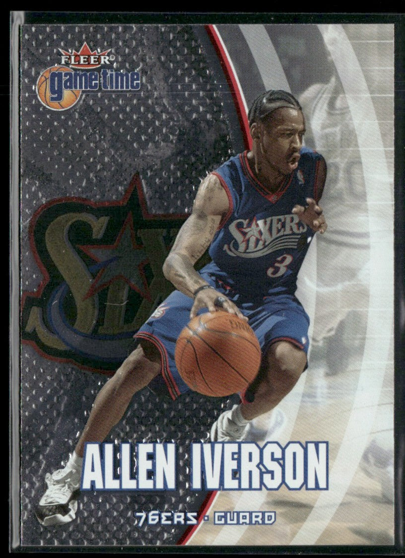 Allen Iverson 2000 Fleer Game Time #87 Philadelphia 76ers