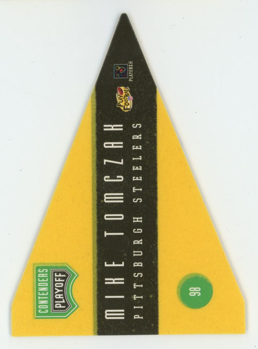 Mike Tomczak 1996 Playoff Contenders Pennants #98 Pittsburgh Steelers