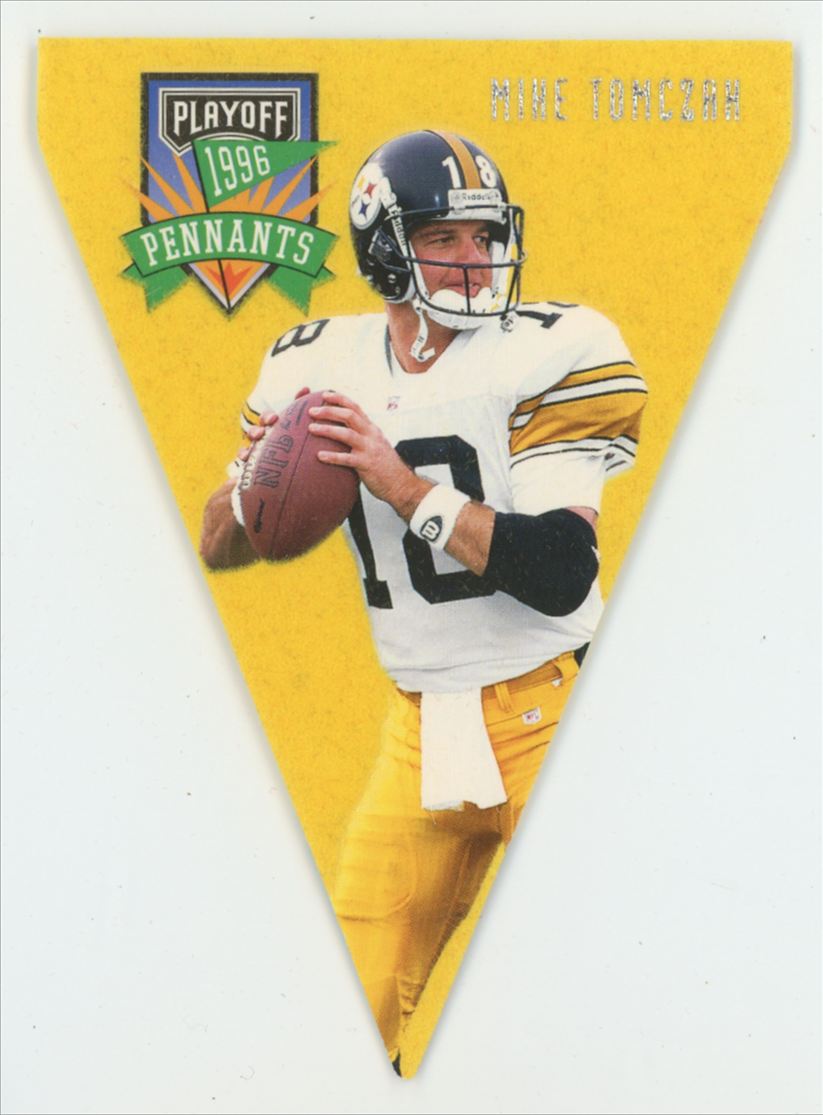 Mike Tomczak 1996 Playoff Contenders Pennants #98 Pittsburgh Steelers