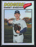 Emmet Sheehan 2026 Topps Heritage Chrome Refractor #178 Los Angeles Dodgers