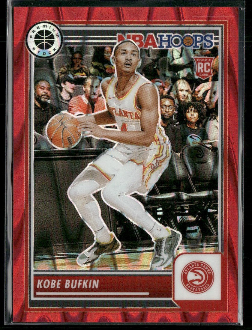 Kobe Bufkin 2023 Hoops Premium Stock Red Seismic Prizm RC /199 #148