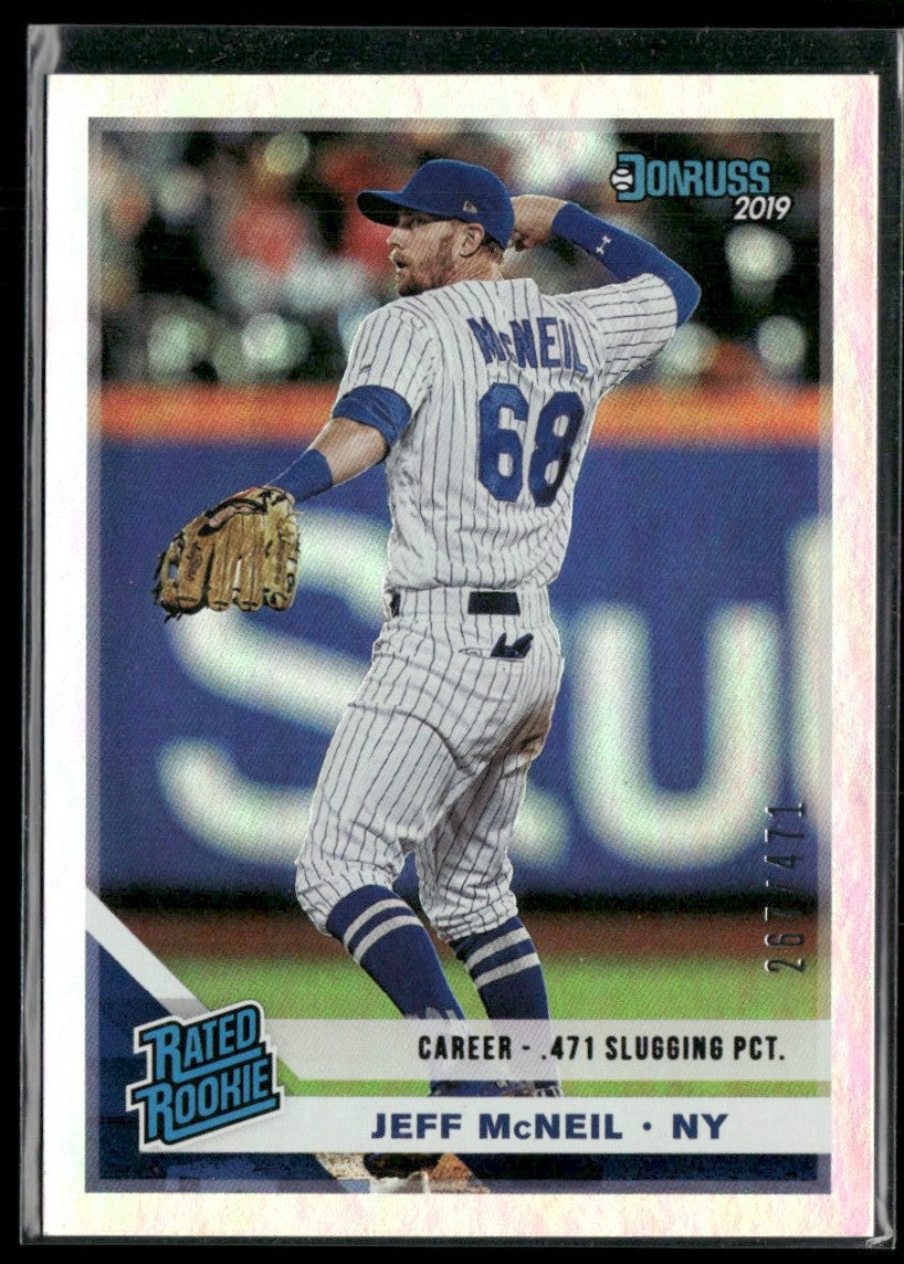 Jeff McNeil 2019 Donruss Career Stat Line RC /471 #40 New York Mets