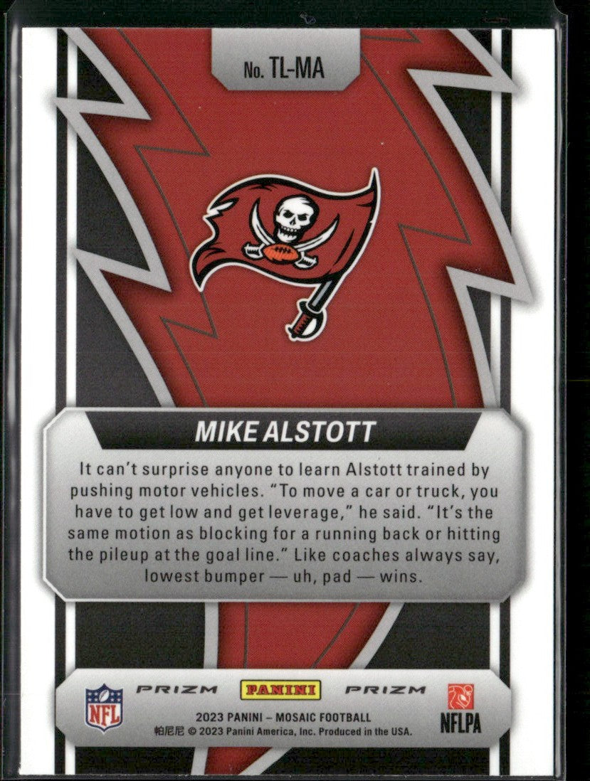 Mike Alstott 2023 Panini Mosaic Thunder Lane #TL-MA Tampa Bay Buccaneers