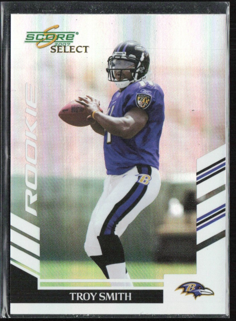 Troy Smith 2007 Score Select RC /599 #367 Baltimore Ravens